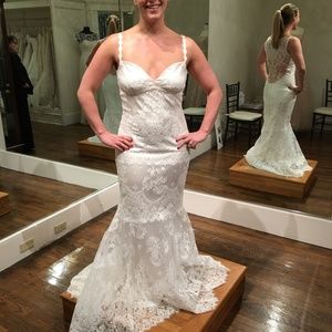 Designer Claire Pettibone gorgeous wedding dress